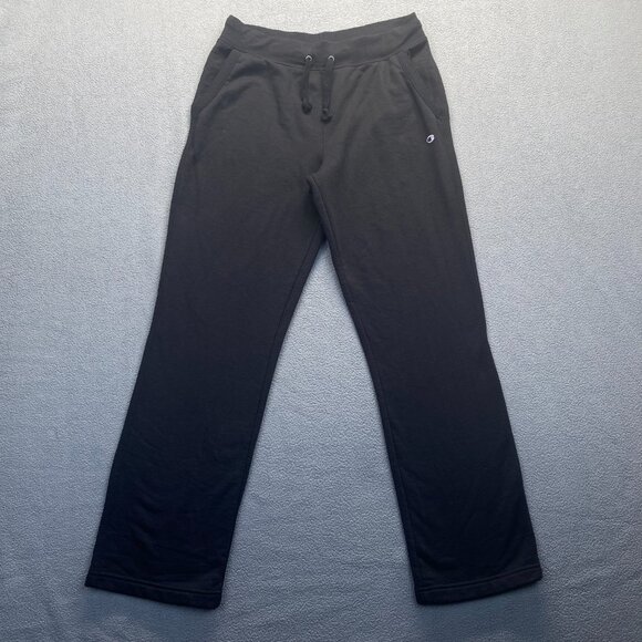 Champion Womens Athletic Pants, Black Size Large,Drawstring,Pockets,Athleticwear - Picture 1 of 9